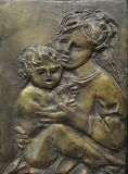 Carlo Conte bassorilievo bronzo 24x32